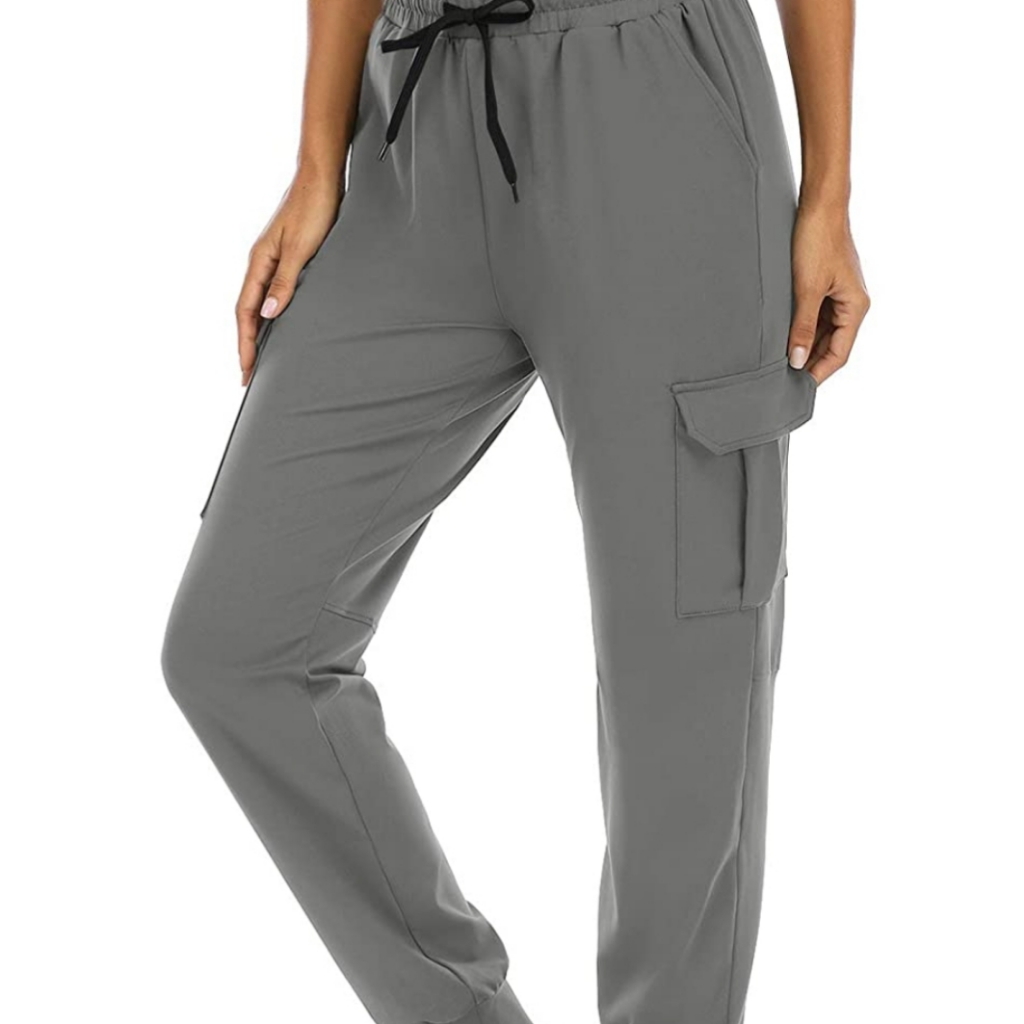 Dibaolong Women's Cargo Pants Drawstringloose Yogaworkout Hiking